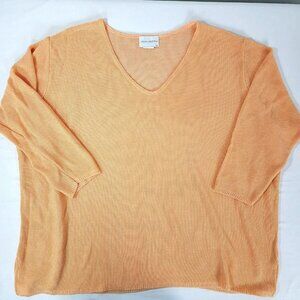 Sarah Arizona Sweater Women's Size 3X Vintage New w Tags Spring Melon peach